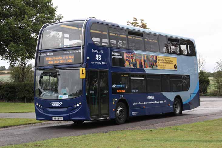 Nottingham Scania N230UD ADL Enviro400 636